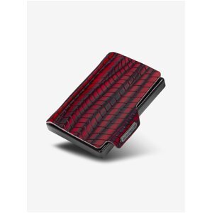 Čierno-červená kožená peňaženka Mondraghi Evolution