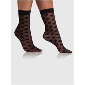 Čierne dámske vzorované ponožky BELLINDA Chic