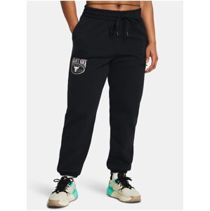 Čierne tepláky Under Armour Pjt Rck Q1 HW Terry Pant