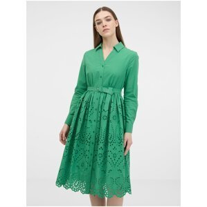 Zelené dámske košeľové šaty ORSAY