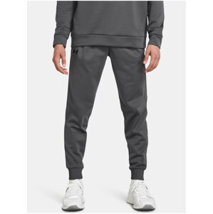 Šedé pánske športové tepláky Under Armour UA Armour Fleece Joggers