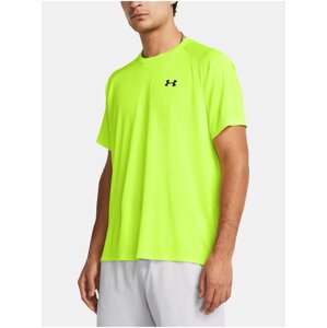 Neónovo zelené športové tričko Under Armour UA Tech Textured SS