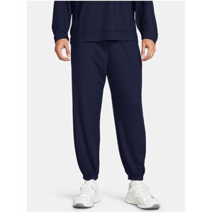 Tmavomodré športové tepláky Under Armour UA Rival Waffle Jogger