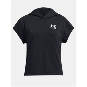 Čierna športová mikina Under Armour UA G Rival Try SS Cut Hdy