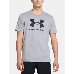 Svetlosivé tričko Under Armour UA SPORTSTYLE LOGO UPDATE SS