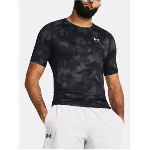 Čierne športové tričko Under Armour UA HG Armour Printed SS