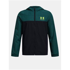 Petrolejová športová bunda Under Armour UA Sportstyle Windbreaker