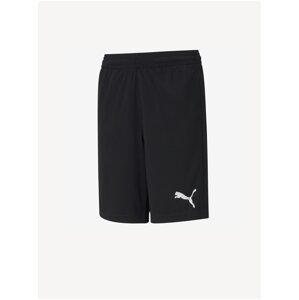 Čierne chlapčenské športové kraťasy Puma Active Interlock Shorts