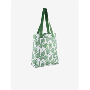 Bielo-zelená dámska vzorovaná taška Puma Core Pop Shopper