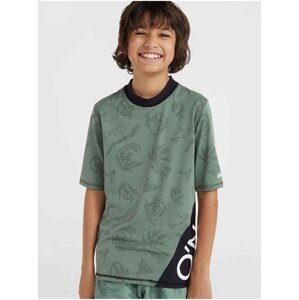 Zelené chlapčenské kúpacie tričko O'Neill Mix&Match