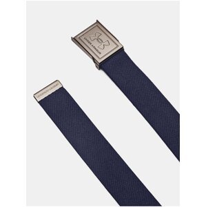 Tmavomodrý obojstranný opasok Under Armour M Stretch Webbing Belt