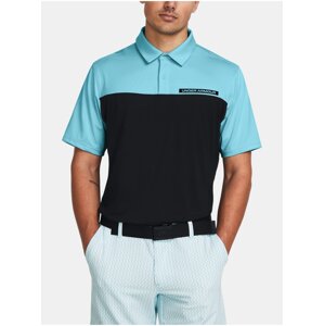 Svetlomodré športové polo tričko Under Armour UA T2G Color Block Polo