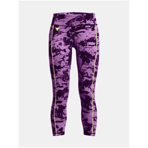 Fialové dievčenské športové legíny Under Armour Pjt Rck Girls LetsGo Lg Pt