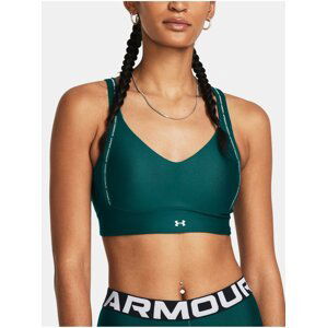 Tmavozelená dámska športová podprsenka Under Armour UA Infinity Low 2.0 Strap Bra