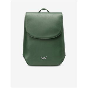 Zelený kožený batoh Vuch Elmon