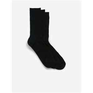 Sada troch párov pánskych ponožiek v čiernej farbe GAP