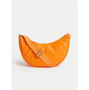 Oranžová dámska kabelka cez rameno Marks & Spencer