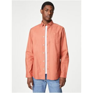 Oranžová pánska košeľa Marks & Spencer