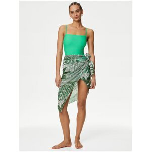 Zelené dámske jednodielne plavky Marks & Spencer