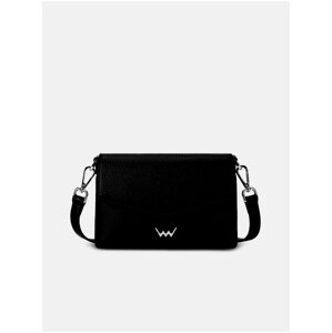 Čierna kožená crossbody kabelka Vuch Leyra Black