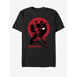 Čierne unisex tričko Marvel Samurai Deadpool