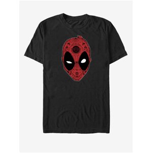 Čierne unisex tričko Marvel Deadpool Sugar Skull