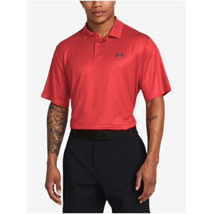 Červené pánske športové polo tričko Under Armour UA Perf 3.0 Printed Polo