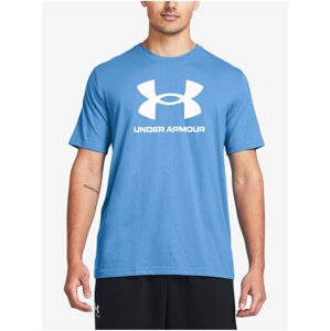 Modré pánske tričko Under Armour UA SPORTSTYLE LOGO UPDATE SS