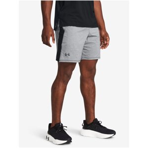 Čierno-šedé pánske športové kraťasy Under Armour UA LAUNCH PRO 7'' HTR SHORTS