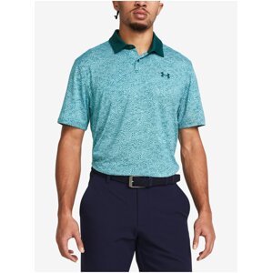 Tyrkysové pánske športové polo tričko Under Armour UA T2G Printed Polo