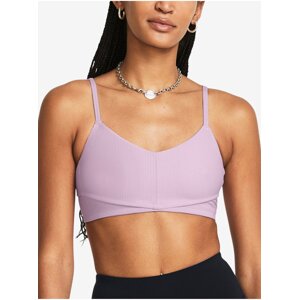 Svetlo fialová dámska športová podprsenka Under Armour Meridian Rib Bralette