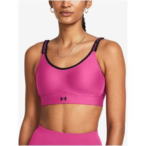 Tmavo ružová dámska športová podprsenka Under Armour UA Infinity Mid 2.0 Bra