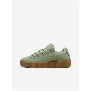 Zelené dámske kožené tenisky Puma x Fenty Creeper Phatty