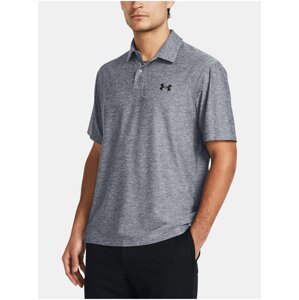 Šedé pánske melírované polo tričko Under Armour UA T2G Polo