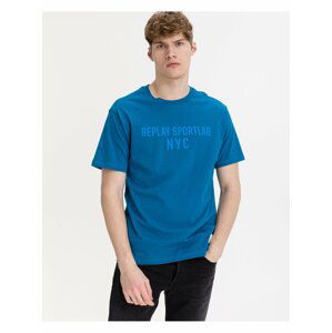 Modré pánske tričko Replay Sportlab