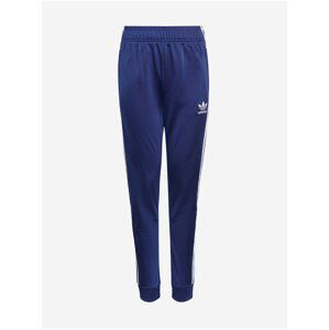 Tmavomodré dievčenské tepláky adidas Originals SST Track Pants