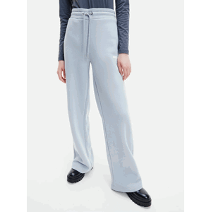 Svetlomodré dámske voľné tepláky Calvin Klein Micro Flock Jog Pants