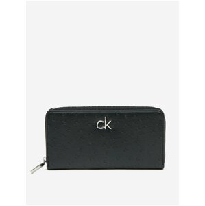 Čierna dámska peňaženka Calvin Klein Re-Lock Slim