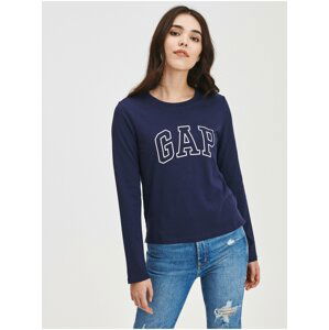 Modré dámske tričko easy s logom GAP