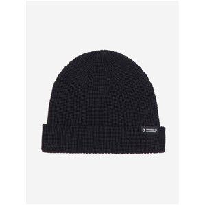 Čierna unisex rebrovaná zimná čiapka Converse Go 2 Beanie