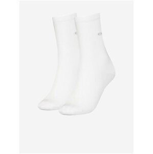 Sada dvou párů dámských ponožek v bílé barvě Calvin Klein Underwear