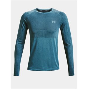 Tričko Under Armour Seamless Run LS - modrá