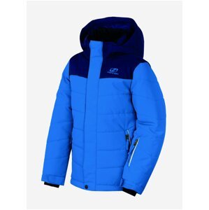 Modrá detská zimná prešívaná lyžiarská bunda Hannah