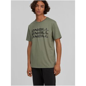 Zelené pánske tričko O'Neill Triple Stack
