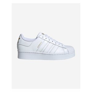 Biele dámske kožené tenisky adidas Originals Superstar Bold