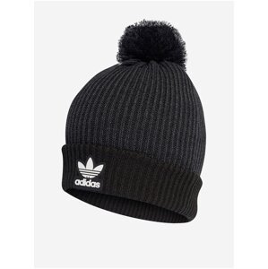 Čierno-šedá dámska čiapka adidas Originals Pom Beanie