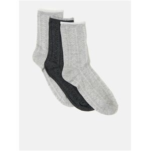 Ponožky pre ženy CAMAIEU - svetlosivá, tmavosivá