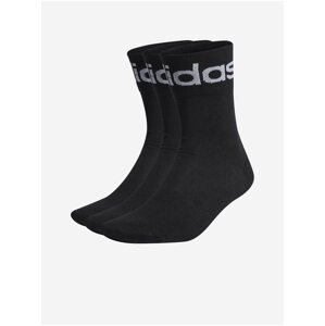 Sada troch párov pánskych ponožiek v čiernej farbe adidas Originals