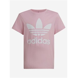 Svetloružové detské tričko adidas Originals