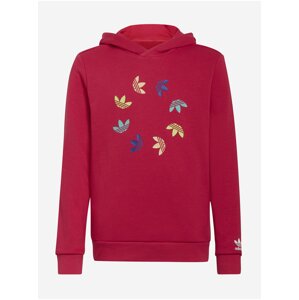 Ružová detská  mikina s kapucou adidas Originals Hoodie